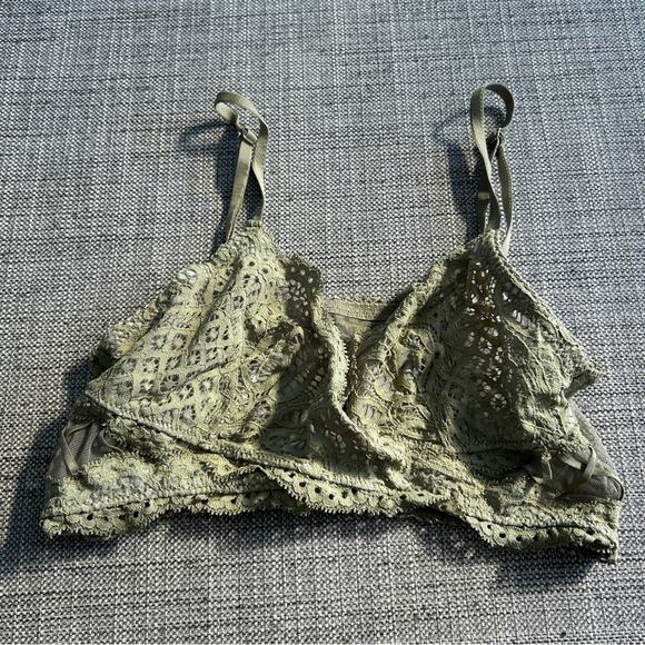 Victoria's Secret Dream Angels Green Mesh Lace Bralette - Picture 1 of 5